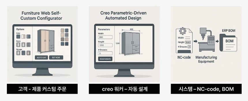 PLM 2차 프로젝트 자동 모델링 체계 다이어그램